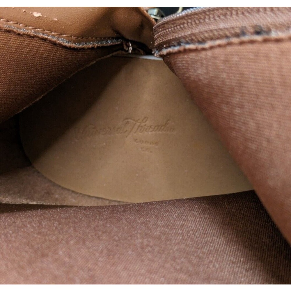 Universal Thread Women's Riding Boots Brown Leather Size 8 Zip Closure. - Picture 8 of 8